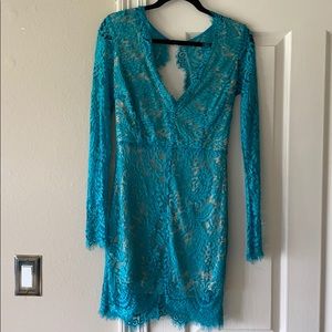 Teal Lace Dress NWT
